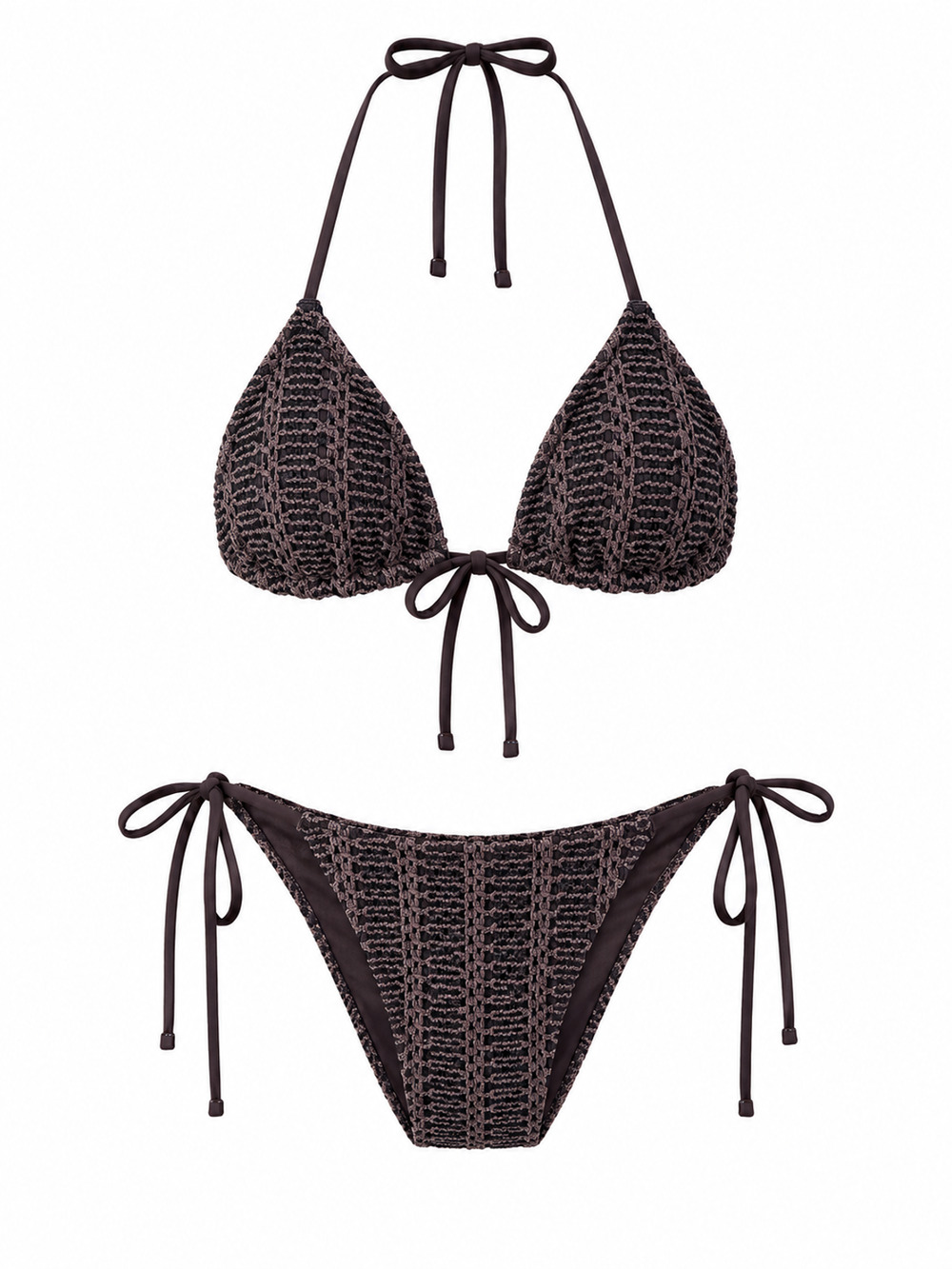 Aerie - Crinkle Brown Bikini - S (Like New)